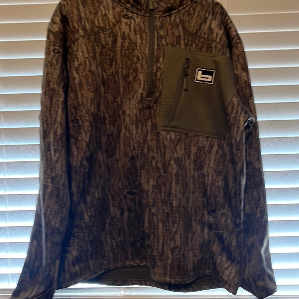 Mens XL BANDED Hunting sweater Mossy Oak bottomland